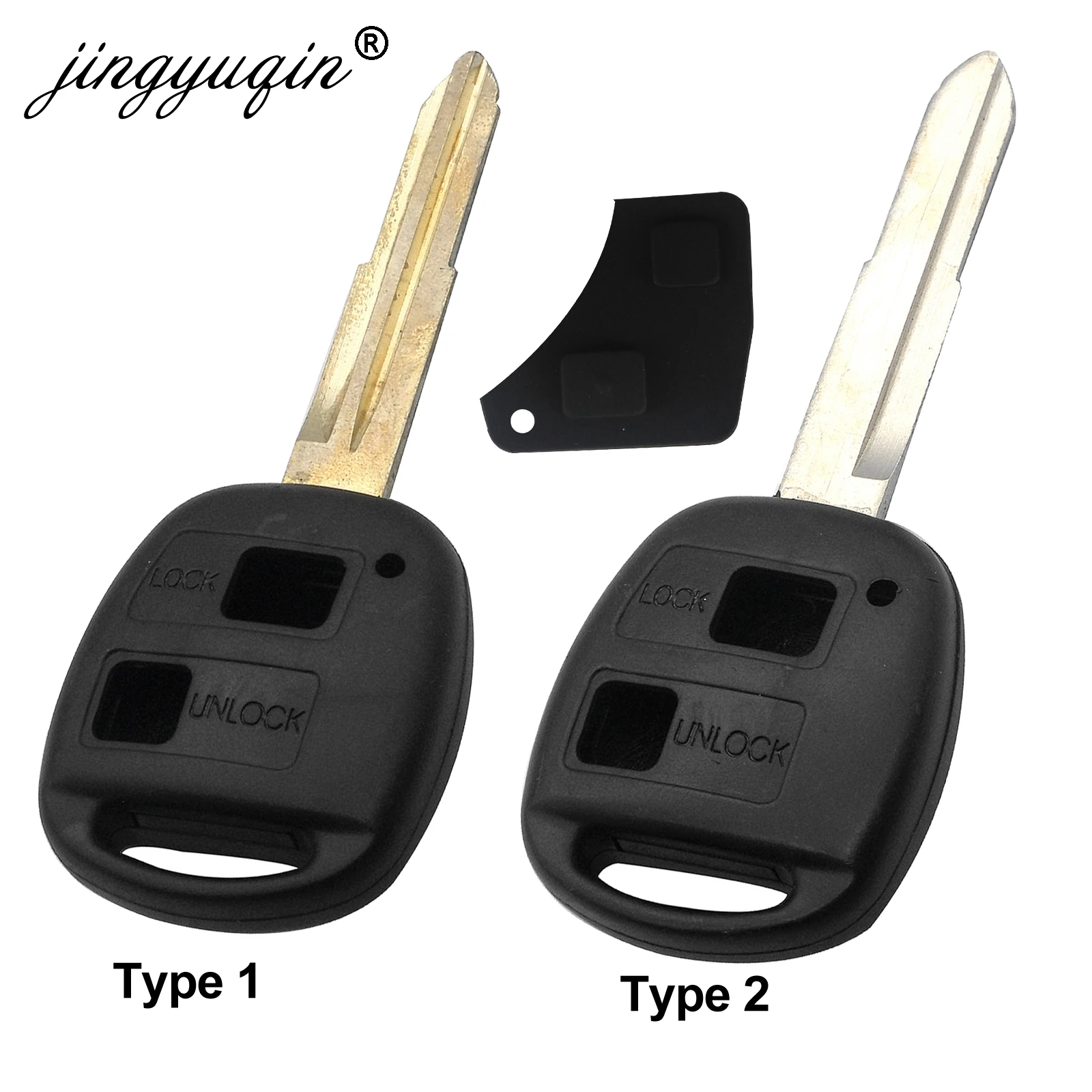 Jingyuqin чехол для автомобильного ключа с дистанционным управлением Toyota HIACE Yaris TOY41