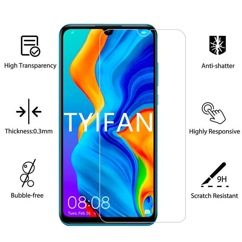 2 шт. закаленное стекло для huawei p30 lite Защитное экрана протектор на honor p 30