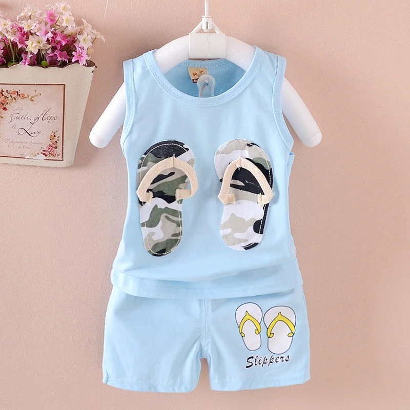 Комплекты детской одежды летние комплекты из 100% хлопка в Корейском стиле для