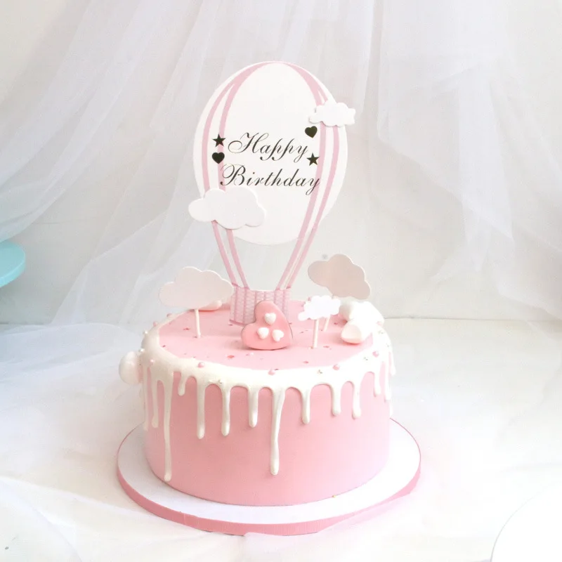 Украшения торта Топпер горячий воздух воздушный шар DIY торт выбирает комплект