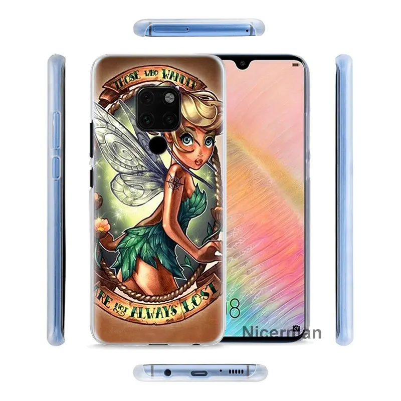Татуировки Alice принцесса-Русалочка Ариэль чехол для телефона для huawei Коврики 20 Pro 10 20 Lite P Смарт плюс P30 Pro P30 P20 Lite чехол Co