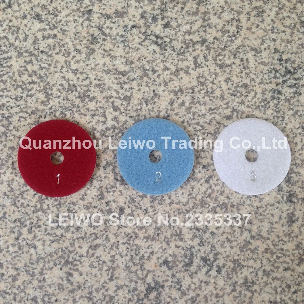 3 шаг медь Бонд Алмазные полировальные колодки 4 дюйма (100 мм) абразивный диск для