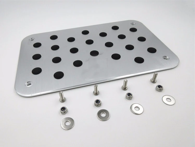 

TTCR-II Car Accessory For Peugeot 2008 3008 4008 5008 206 207 307 308 407 408 508 607 Floor Carpet Mat Pedal Pad Footrest Plate