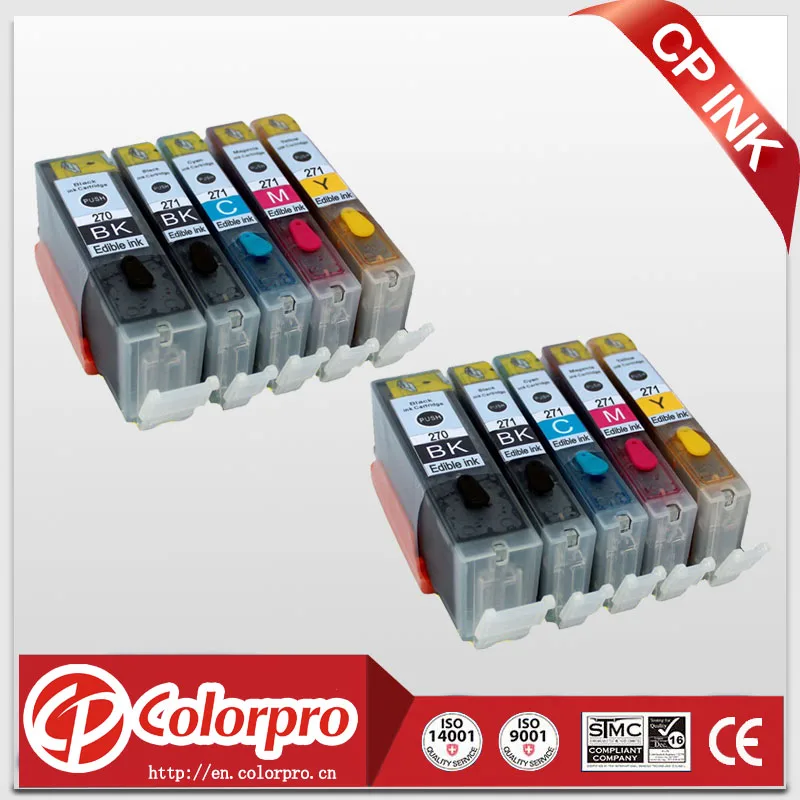 Высокое качество 10PK картридж со съедобными чернилами PGI270 CLI271 для Canon PIXMA MG7720 MG6820