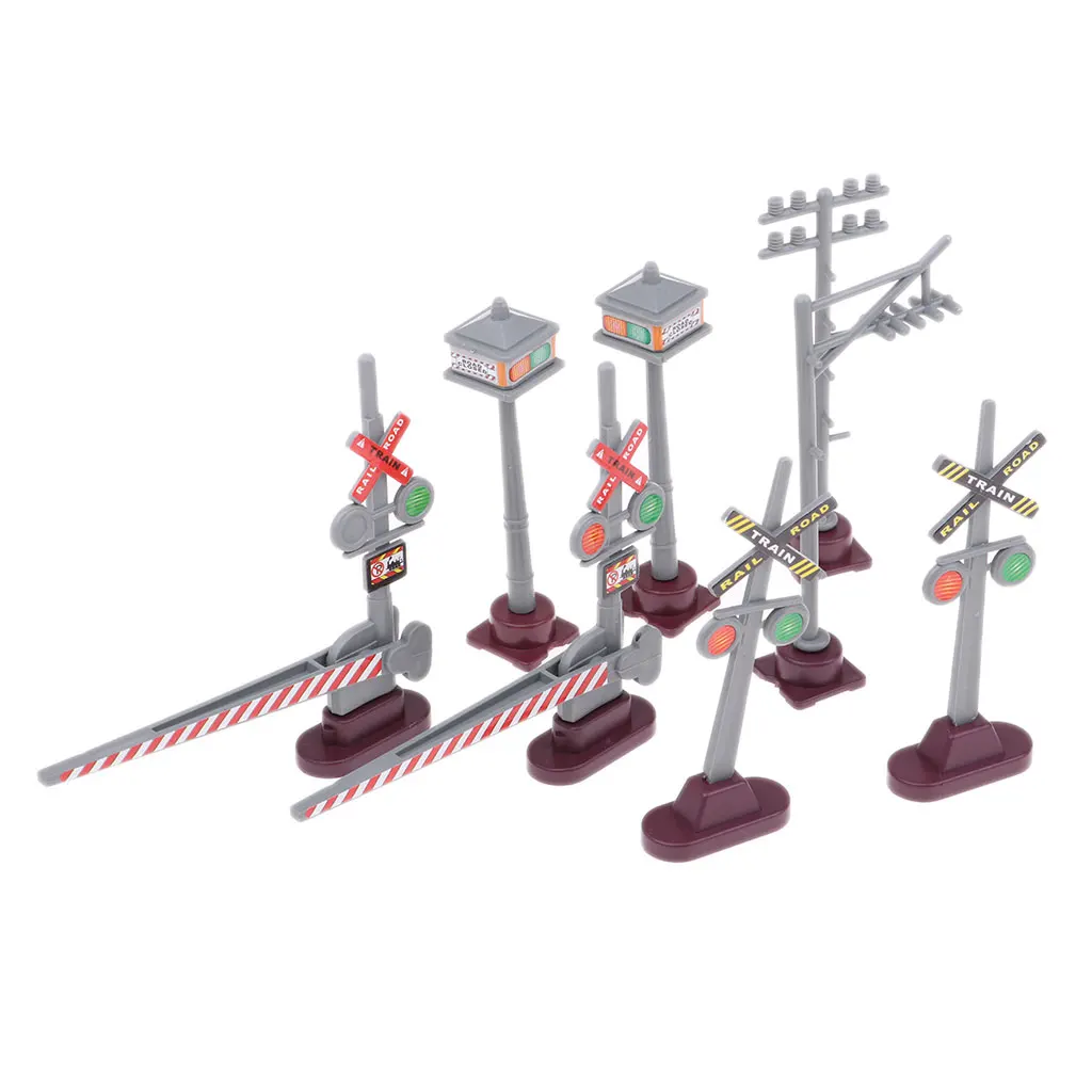 8 шт. автомобильные игрушечные аксессуары дорожные знаки детские игрушка детская