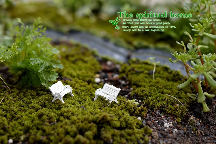 2 шт. миниатюрные садовые скамейки для украшения дома|garden fairy|garden diygarden miniatures |