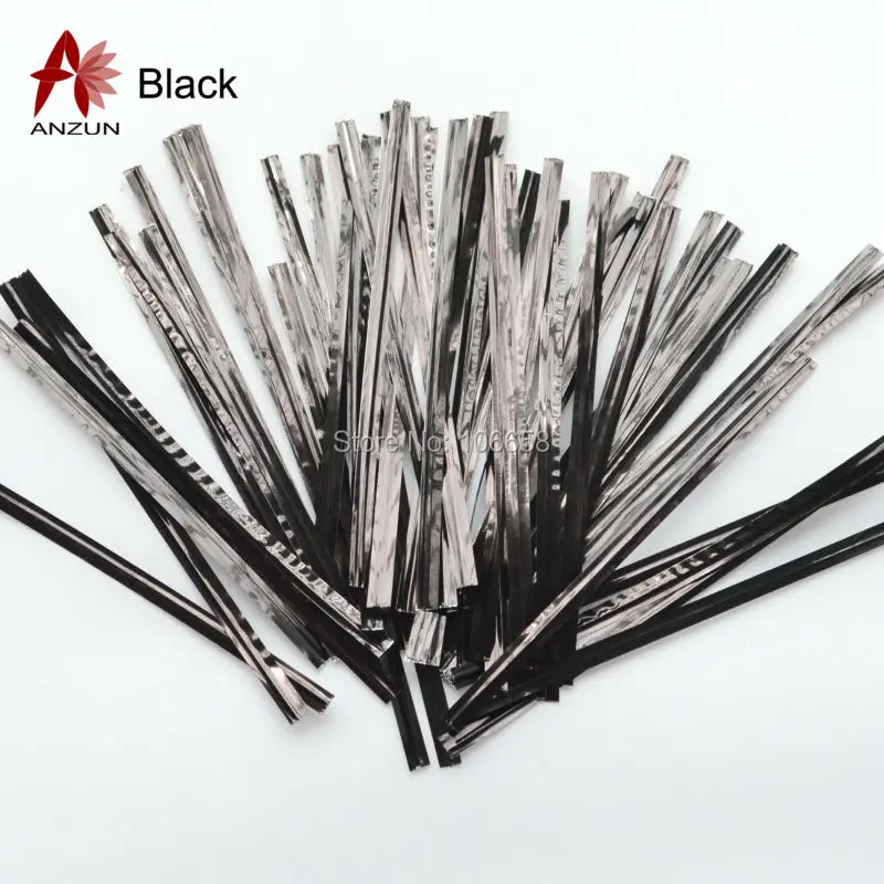 500 шт. 100 шт. х 5 пачек 10 см " Провода Metallic Twist Галстуки для Виолончель мешок конфет выпечки упаковка перевязки леденец десерт уплотнения