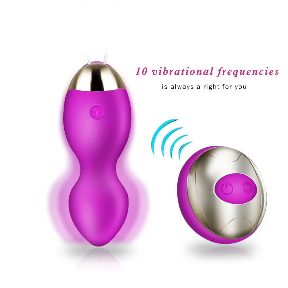 Шарики для вибрирования Kegel 10 частотных беспроводных пультов дистанционного