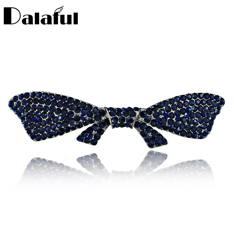 Элегантный Бант-бабочка с украшением в виде кристаллов шикарные волосы заколка