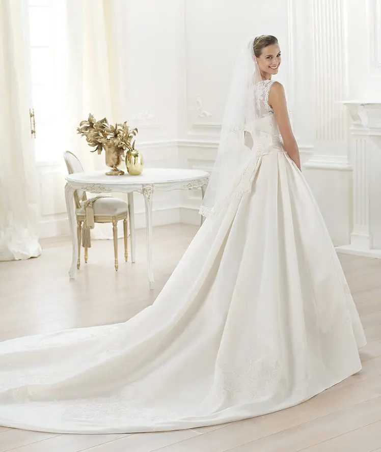Free Shipping Scoop A-Line Floor-Length Latest Fashion Bridal Dresses Wedding Gown Elie Saab | Свадьбы и торжества