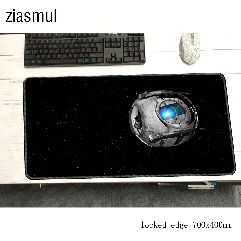 Игровой коврик для мыши portal 2 padmouse 700x400x 3 мм милый большой игровой геймерский