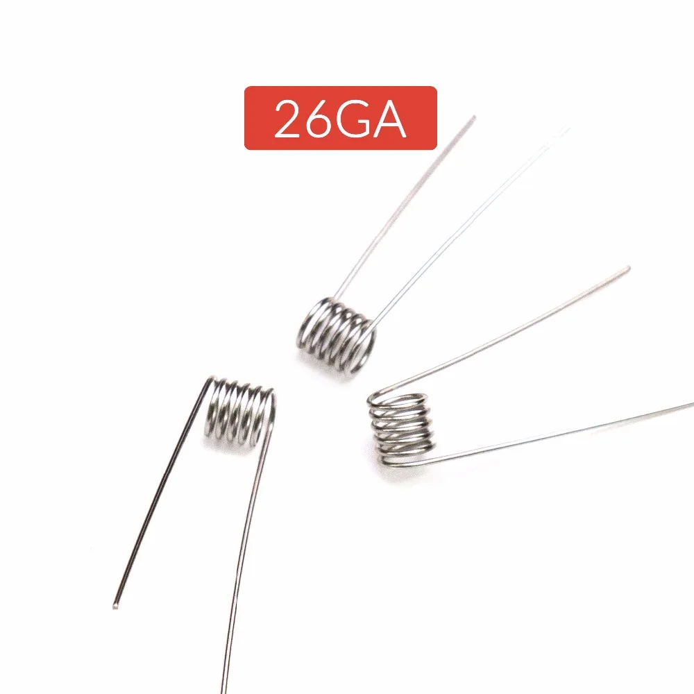 Собранная собранная спираль Volcanee 100 катушек нагревательная проволока SS316L для