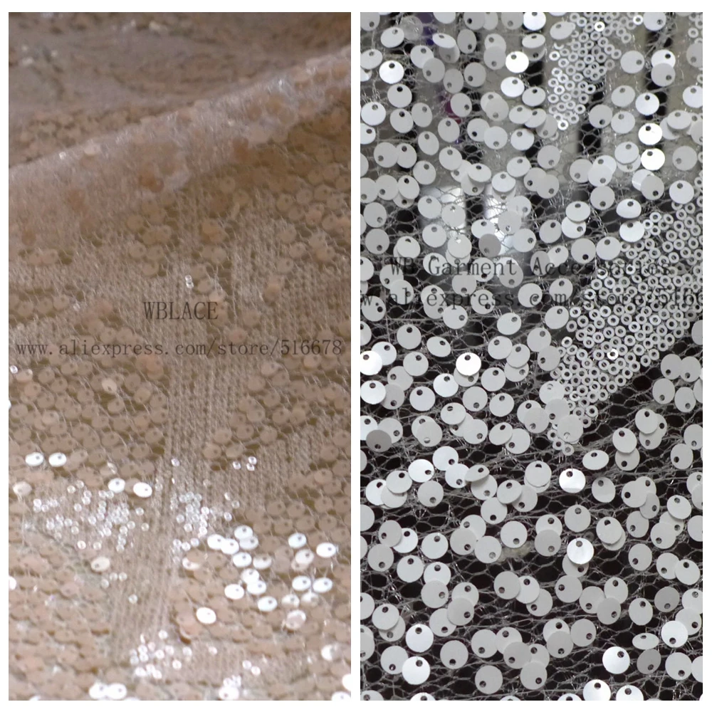 Кружевная ткань с блестками 130 см | Дом и сад