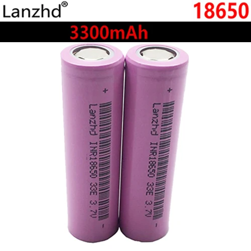INR18650 30A разрядка литий-ионные 18650 33E аккумуляторы литий-ионные 3,7 v литиевые батареи 3300mAh 18650 батарея электронная сигарета - Цвет: 2 PCS