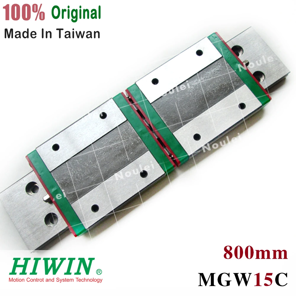HIWIN линейные направляющие MGWR15 800 мм + 2 шт. MGW15C слайдер блок MGW15 рельс MGW 15 серии мини
