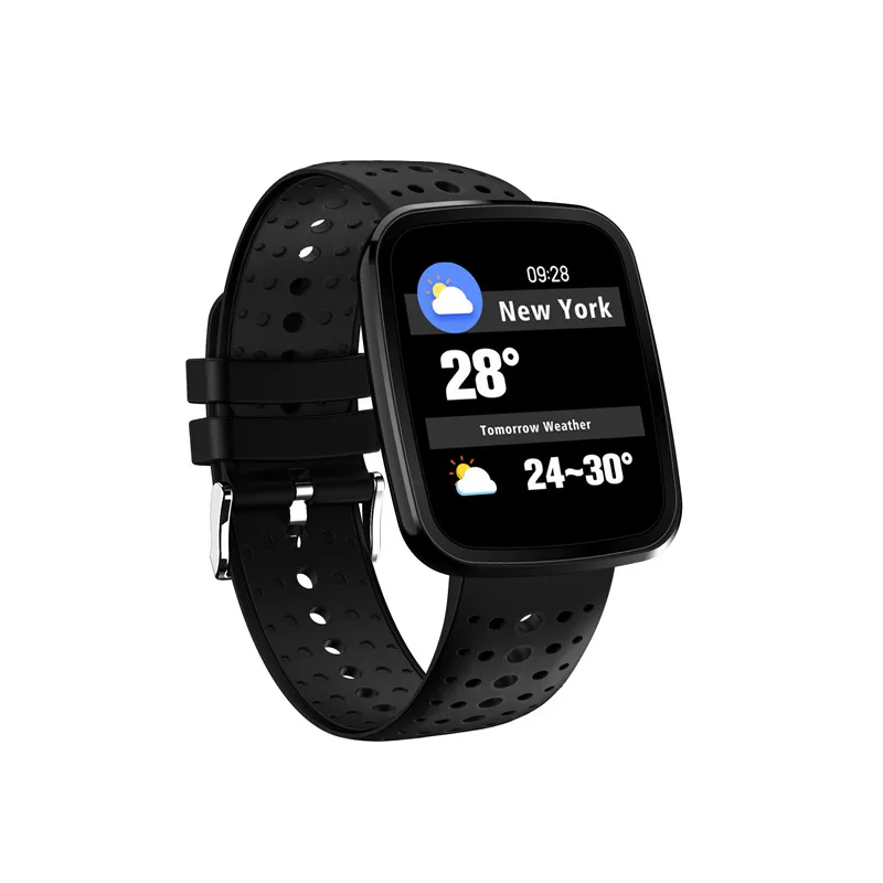 Interpad Smart Band Heart Rate Fitness Bracelet Color Screen Wristband With Blood Pressure Weather Forecast For iOS Android | Электроника