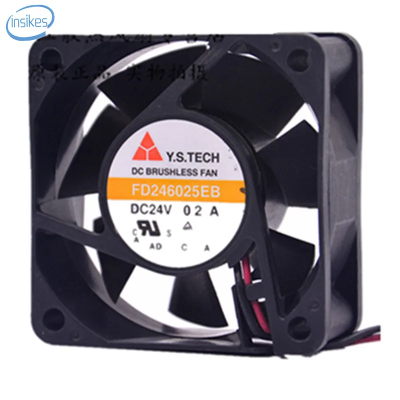 FD246025EB двойной шариковый подшипник Инвертор Вентилятор охлаждения DC 24V 0.21A 5200