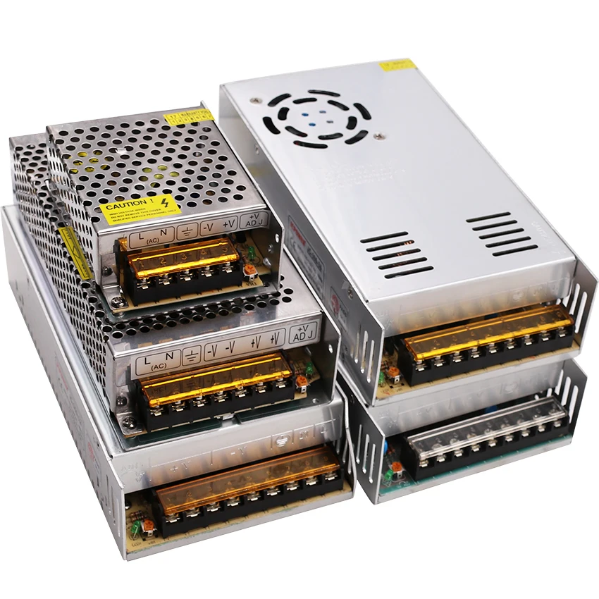Блок питания переключателя блок светодиодной ленты адаптер AC100 240V к DC 12V 5V 24V 24W 60W