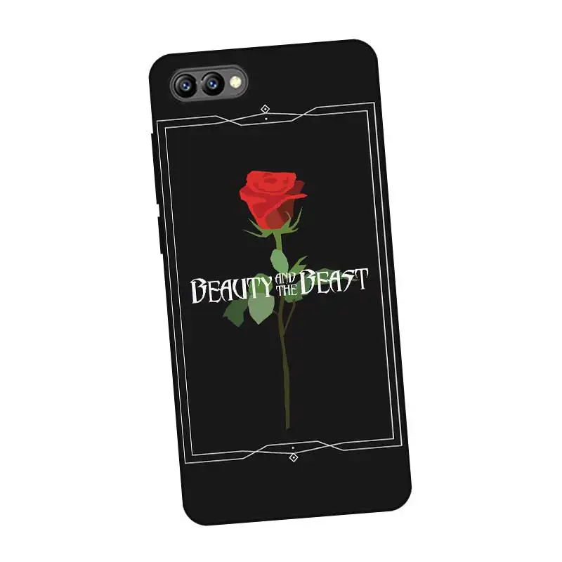 N266 Beauty And Beast Black Silicone Case Cover For Huawei Honor 8C 8X 9 10 20i V10 V20 Note10 Max Lite Magic2 |