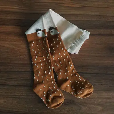 Новинка 2016 года милые детские Колготки с рисунком лисы для маленьких девочек