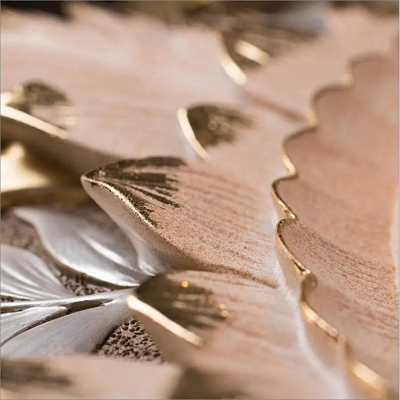 Роскошные европейские настенные часы с тиснением из смолы креативные домашние