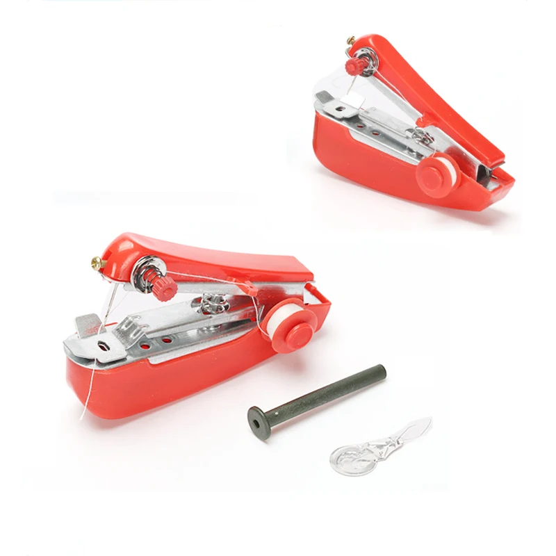 Полезные портативные мини швейные машины рукоделие Беспроводная ручная Одежда