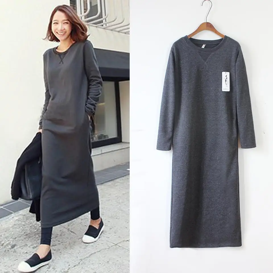 Women's Hooded Sweatshirt Dress Hoodie 