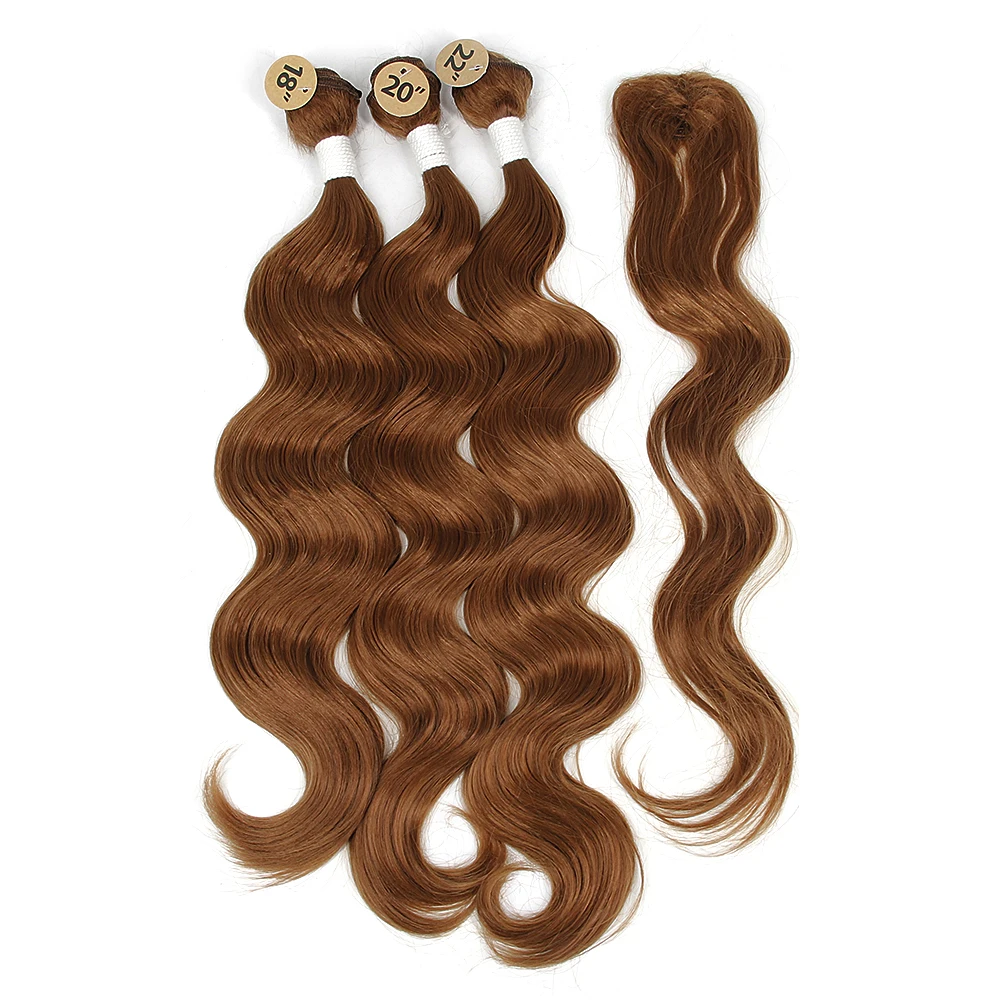 Объемные волнистые волосы для наращивания черный коричневый цвет 18 20 22 дюйма