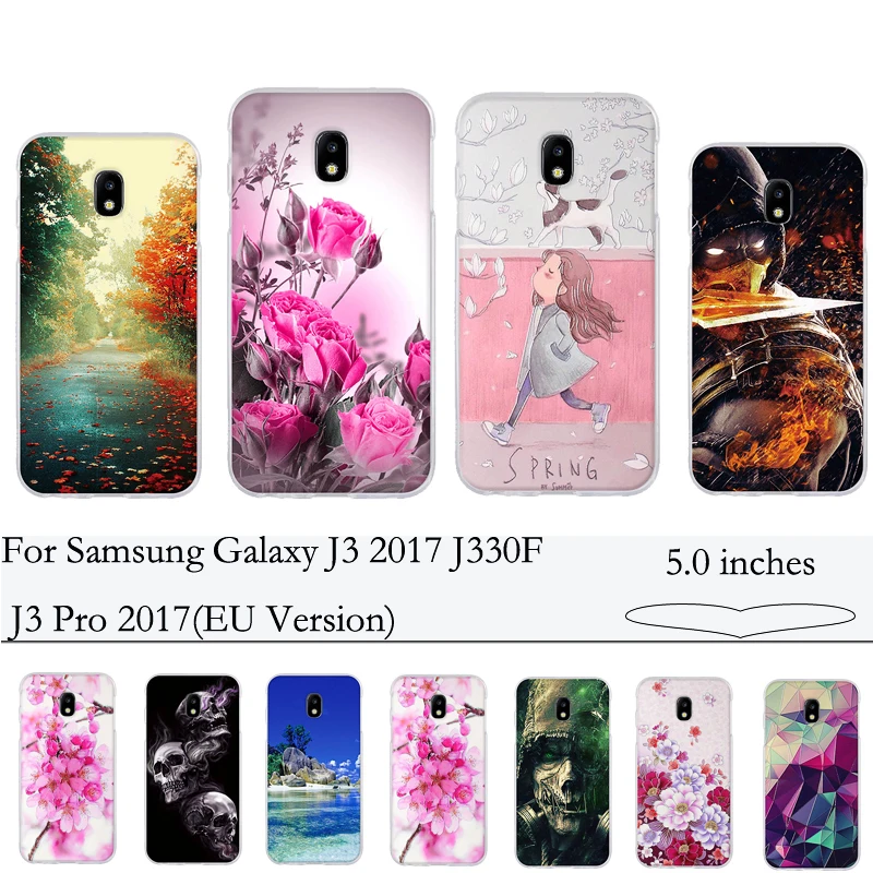 Чехол для samsung Galaxy J3 2017 J330F Pro (Европейская версия) чехол Мягкая силиконовая задняя
