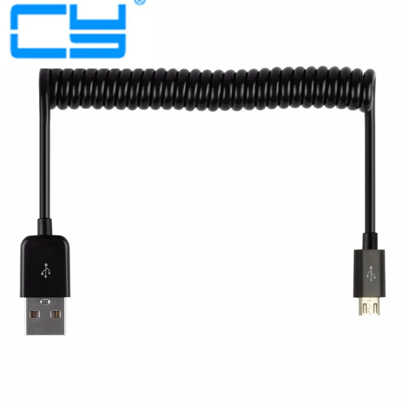 

Штекер Micro USB 2,0, спиральный кабель для зарядки и передачи данных, для телефонов на базе Android