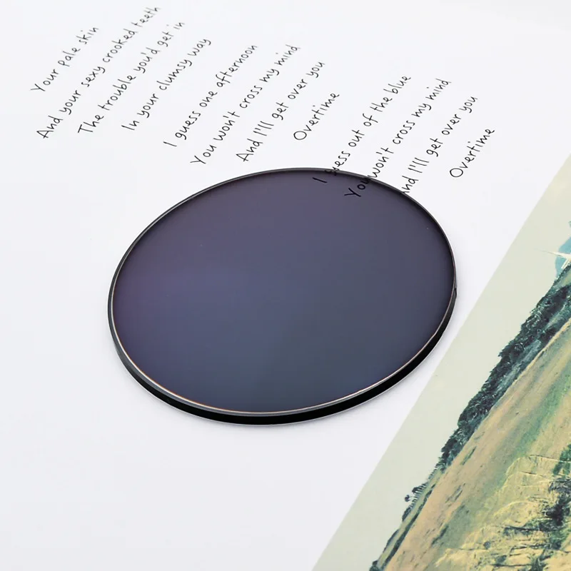 Серый 1,56/1,61/1,67 IndexAspheric фотохромные линзы CR-39 по рецепту Близорукость очки линза анти-излучения оптические линзы - Цвет линз: Серый