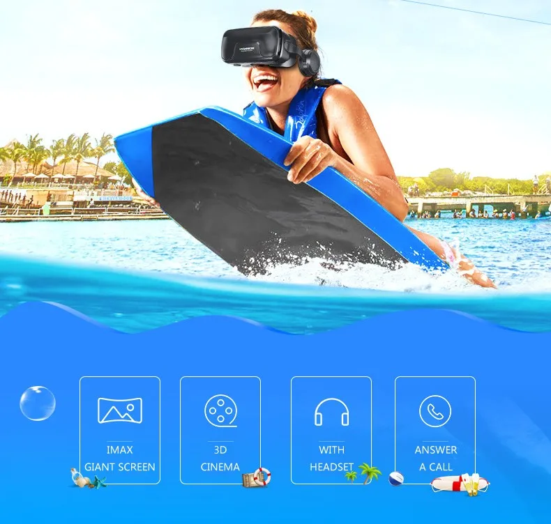 Новинка VR shinecon 6,0, гарнитура, обновленная версия, Очки виртуальной реальности, 3D очки VR, гарнитура для шлема, игровая коробка, игровая коробка