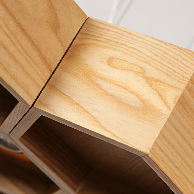 

OAK Wooden pendant light Honey comb Modern Creative Pendant Lamp Handmade LED light for living room dining room