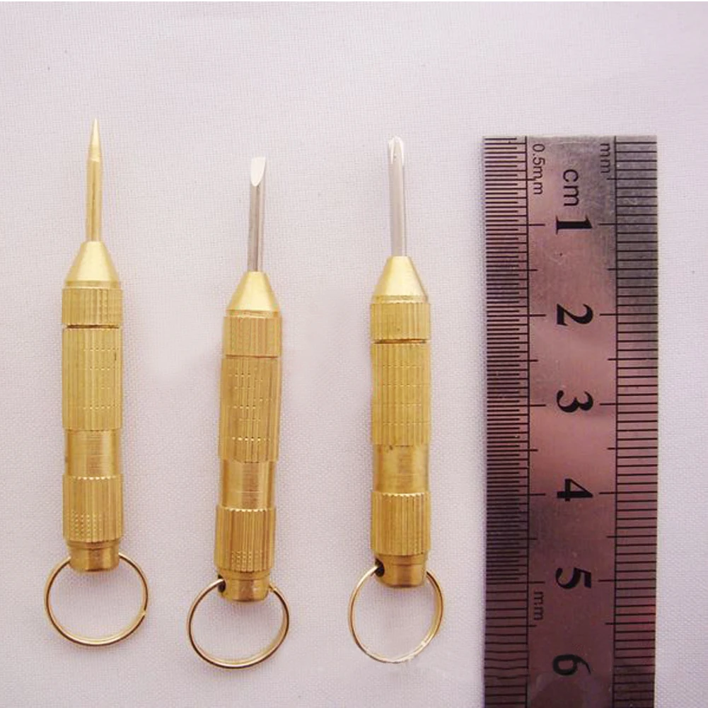 Портативный набор инструментов 4 в 1 крестовая отвертка зуб штифт для ушей медная