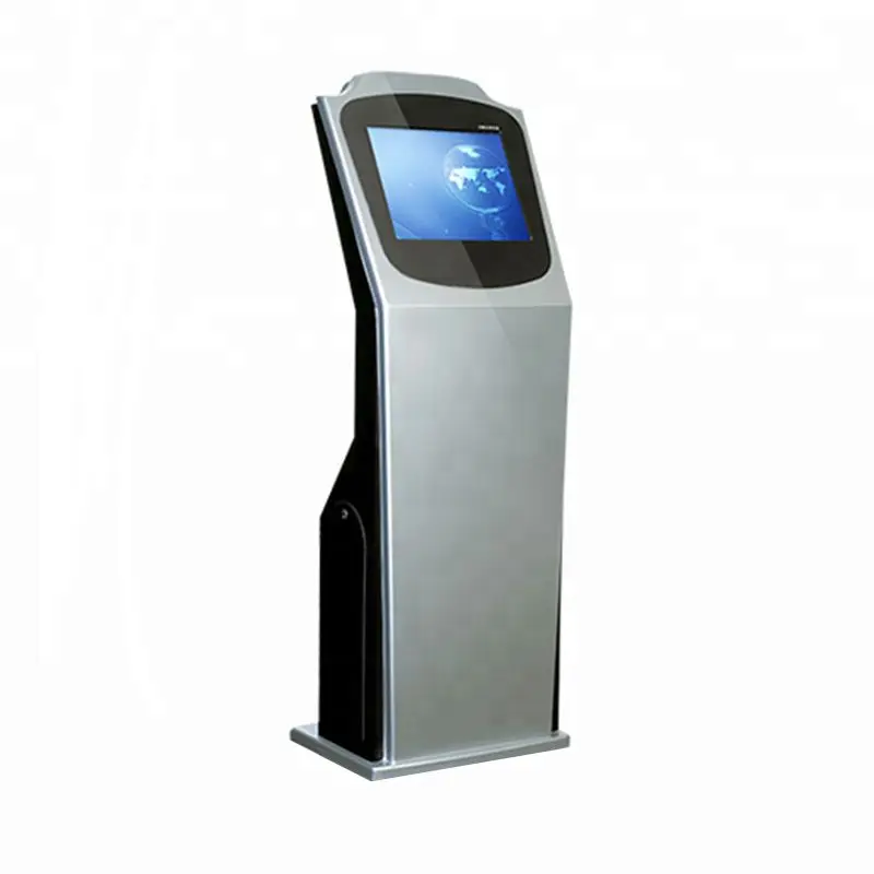 

free standing advertising board media player HD 17 inch touch screen kiosk