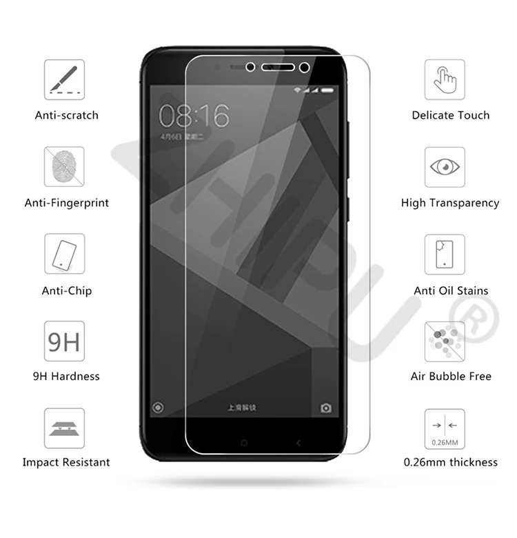 2.5D 0,26 мм 9H Премиум Закаленное стекло для Xiaomi Redmi 4x Защитная пленка для Xiaomi Redmi 4x