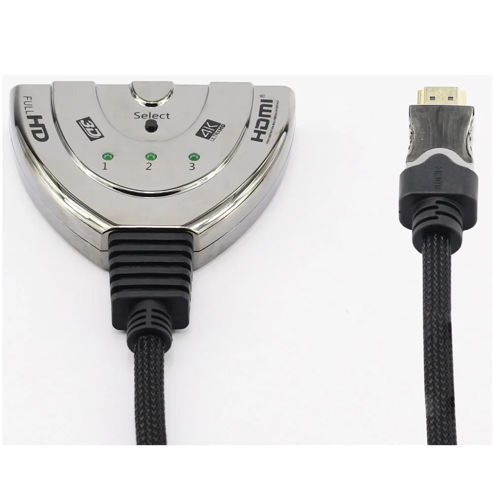 Hdmi переключатель 3X1 3 порта в 1 выход HDMI HDCP 1080P HD Hub V1.4B сплиттер адаптер кабель для