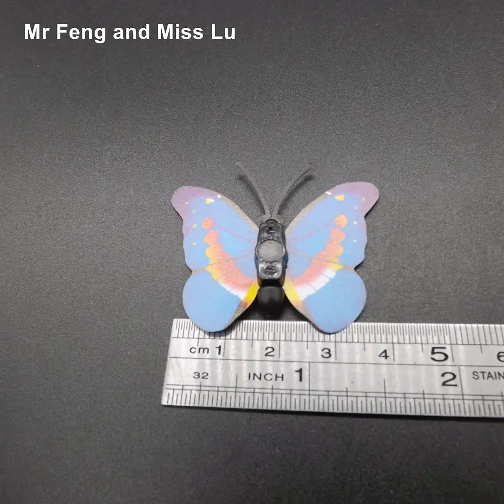 Маленькая Рождественская игрушка DIY детский подарок бабочки на магните модель