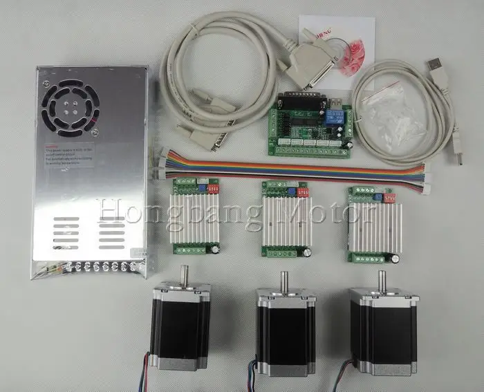 Комплект маршрутизатора с ЧПУ 3 оси шт. TB6600 4.5A Драйвер шагового двигателя + Nema23
