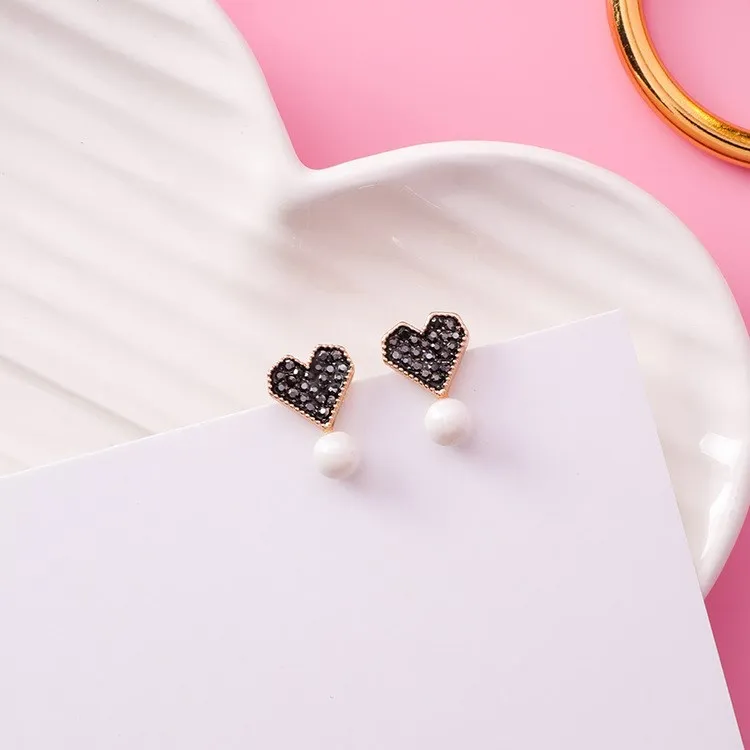 Модные ювелирные изделия 3 цвета Кристалл от Swarovski серебро 925 пробы игла милые