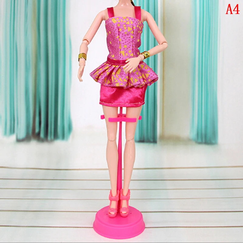 

1PCS Handmade Outfit Short Dress Cartoon Cute Floral T-shirt Leggings Trousers Clothes Or Crystal Shoes For Doll Toys
