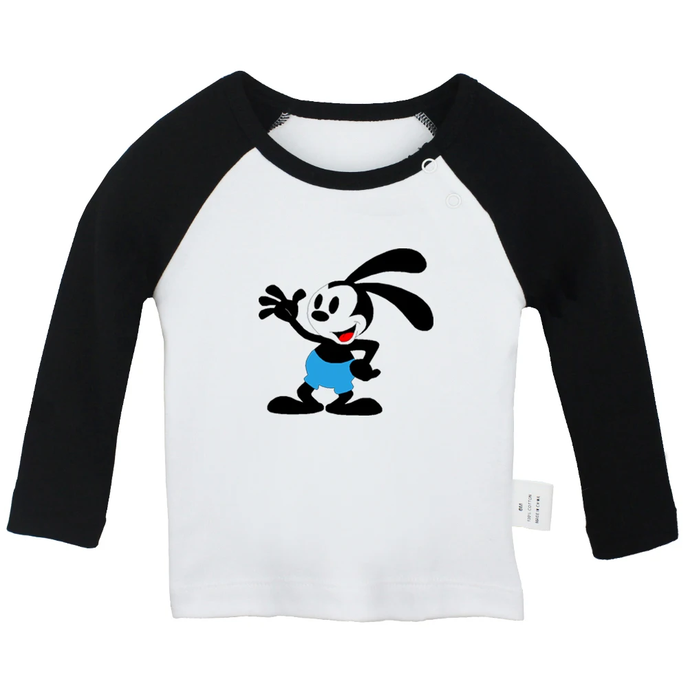 Детские футболки Oswald the Lucky Rabbit Nope дизайнерские с Phonetic symbol для новорожденных