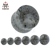 wholesale price dark blue pitting stone ear plugs and tunnels body piercing jewelry earrings gauges expanders stretchers 36pcs