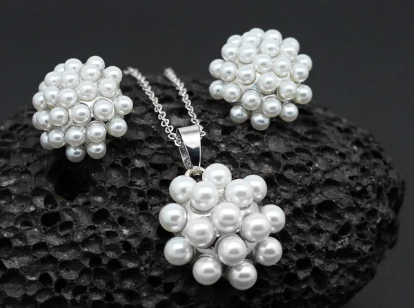 Бесплатная доставка моды комплект ювелирных изделий бисер мяч дизайн бренда