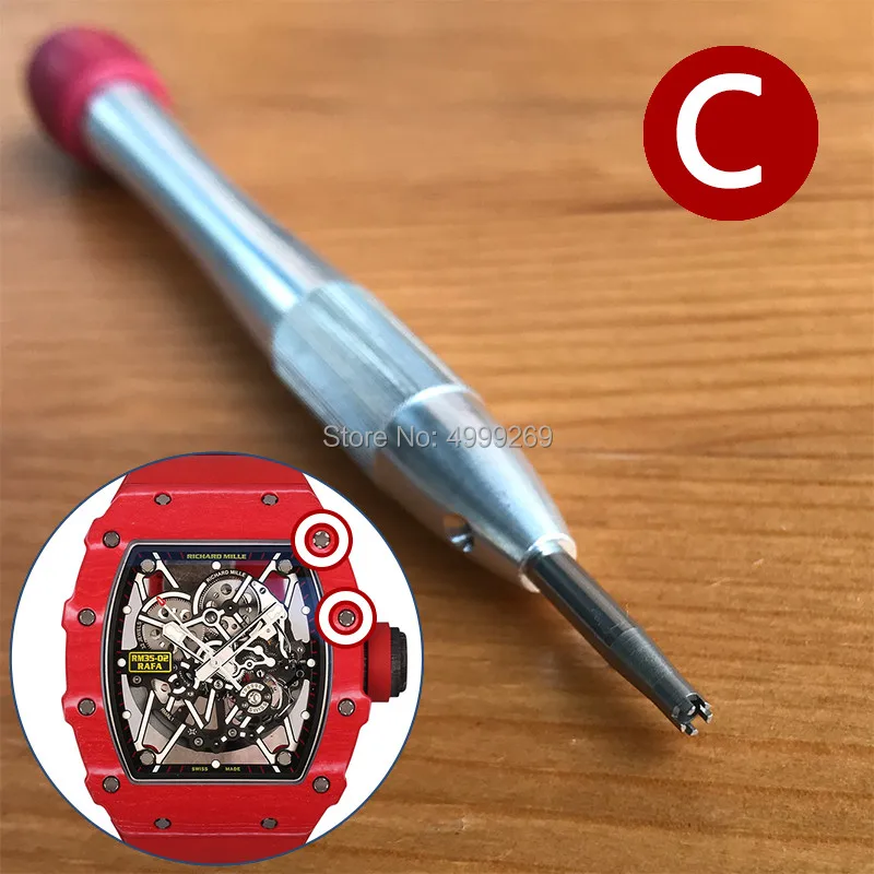 Стальная специальная отвертка для Audemars Piguet, Bvlgari, Bulova, IWC, Richard Mille, Rocks, Omega watch parts tools
