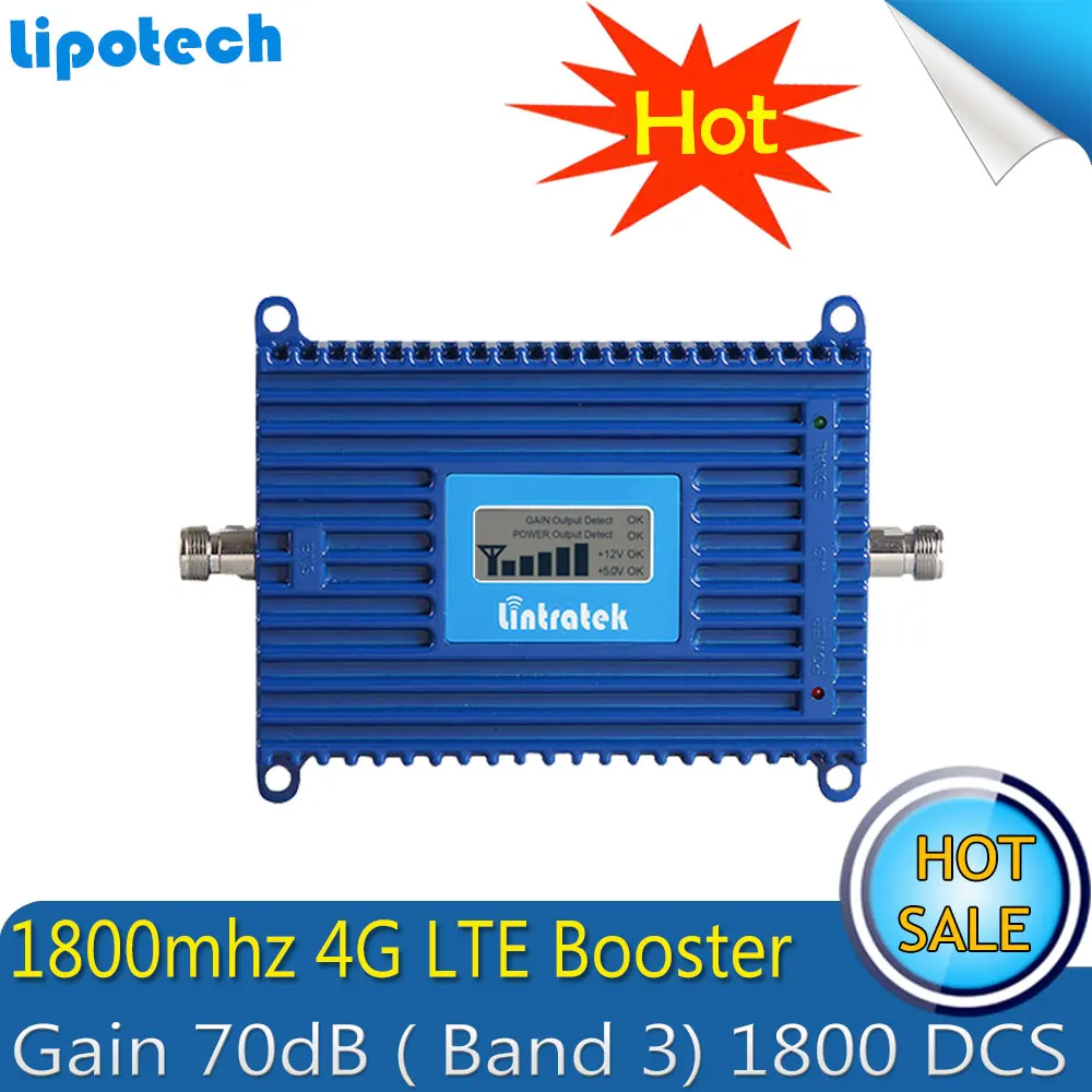 Усилитель сигнала усиления 4G FDD LTE GSM 1800 МГц ретранслятор сотового телефона +