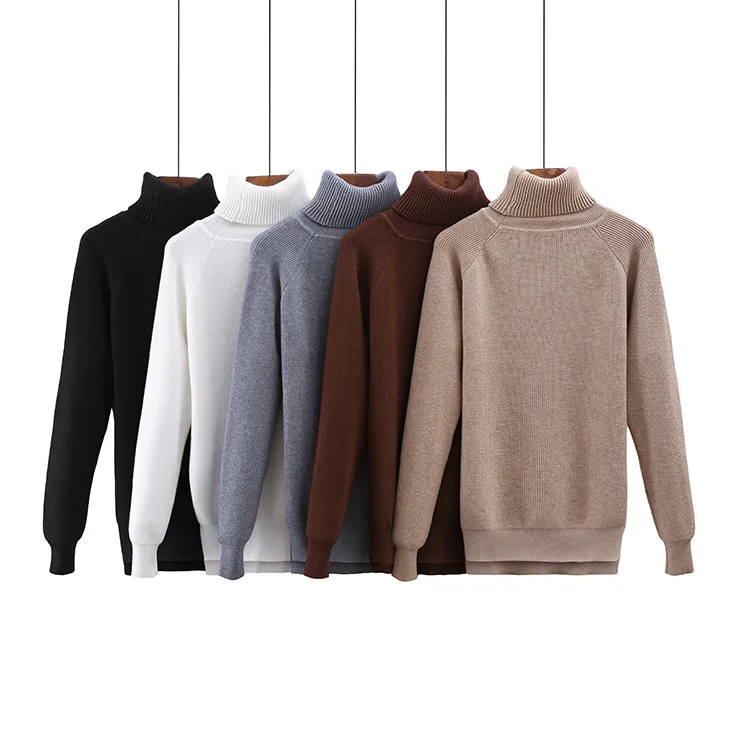 High Quality Thick Warm Turtleneck Sweater Women 2018 Autumn Winter Knitted Femme Pull Elastic Soft Pullover Solid | Женская одежда