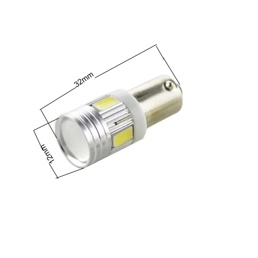 Светодиодные Автомобильные лампы BA9S BAX9S BAY9s H21W 6 5630SMD 150 люмен индикатор для