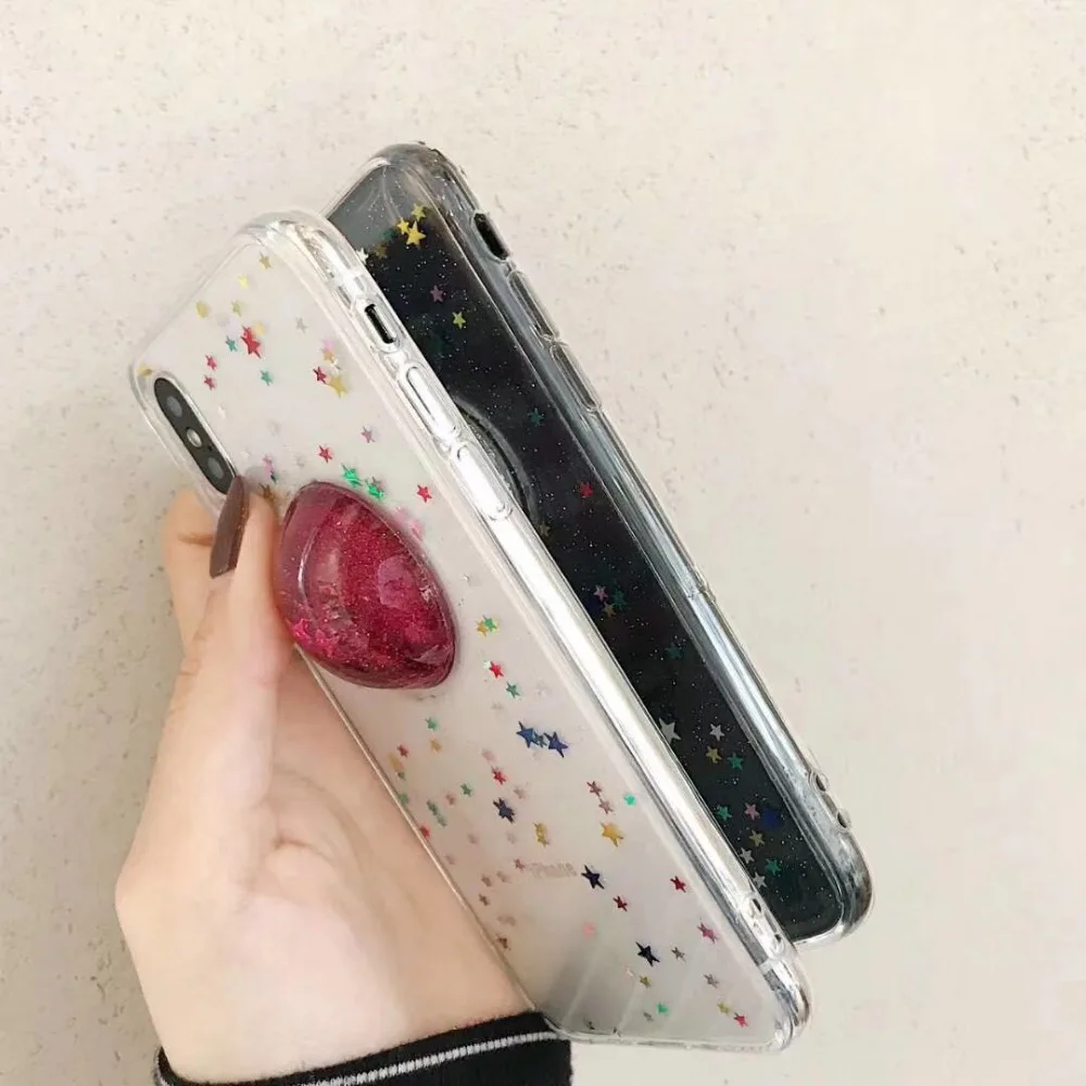 Zxtrby Crystal ball чехол для телефона iphone 6 S Plus 7 8 X XR XS Max блестящий порошок эпоксидная