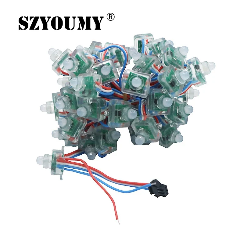 SZYOUMY Бесплатная доставка DC5V 12 мм 2811 квадратный рассеянный цифровой WS2811
